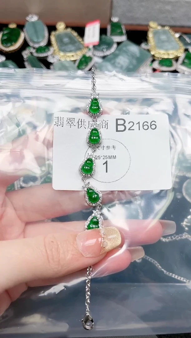 【闪购商品】翡翠颈饰未镶嵌2166赠皮绳