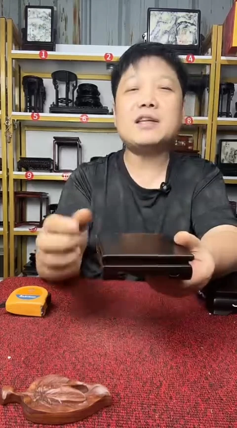 木大叶紫檀10CM正方底座