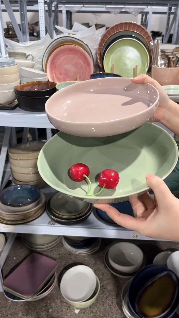 【闪购商品】瓷片外贸尾货微瑕满20包邮X2 新品深盘组合