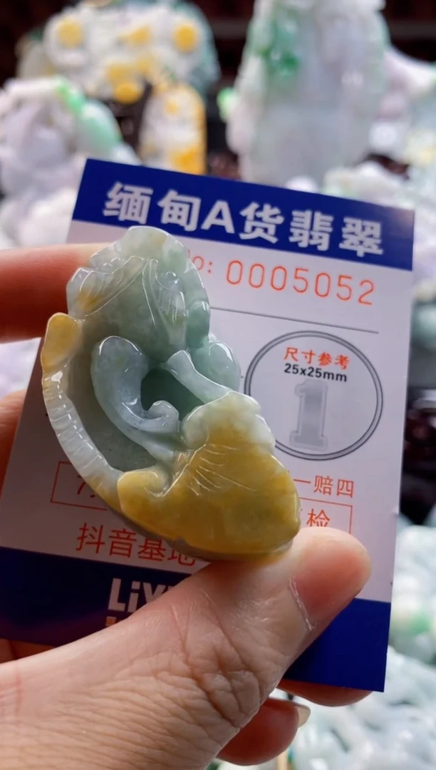 翡翠未镶嵌吊坠(不含链)1