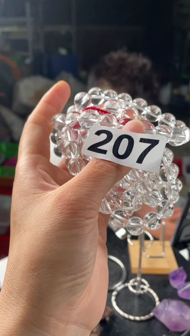 未镶嵌发晶大型摆件（非配饰）白水晶手链 11MM