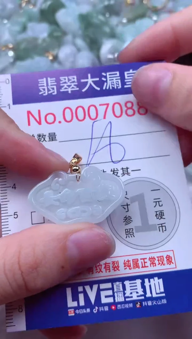 吊坠(不含链)未镶嵌翡翠7088