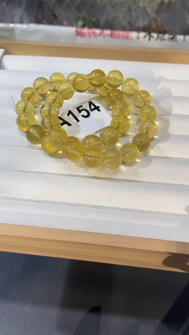 未镶嵌手链萤石A154 黄萤石 13 多样性发一