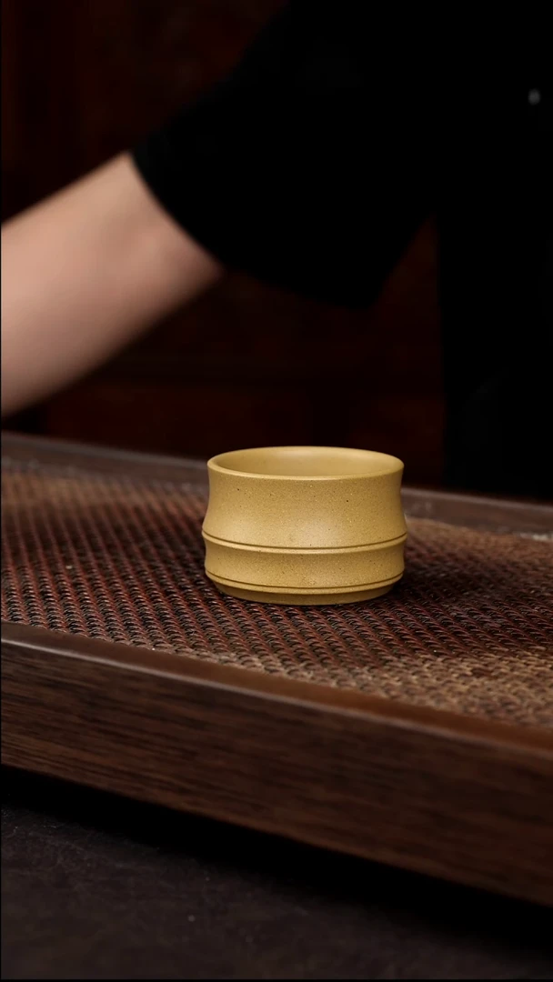茶壶紫砂黄金段竹节杯