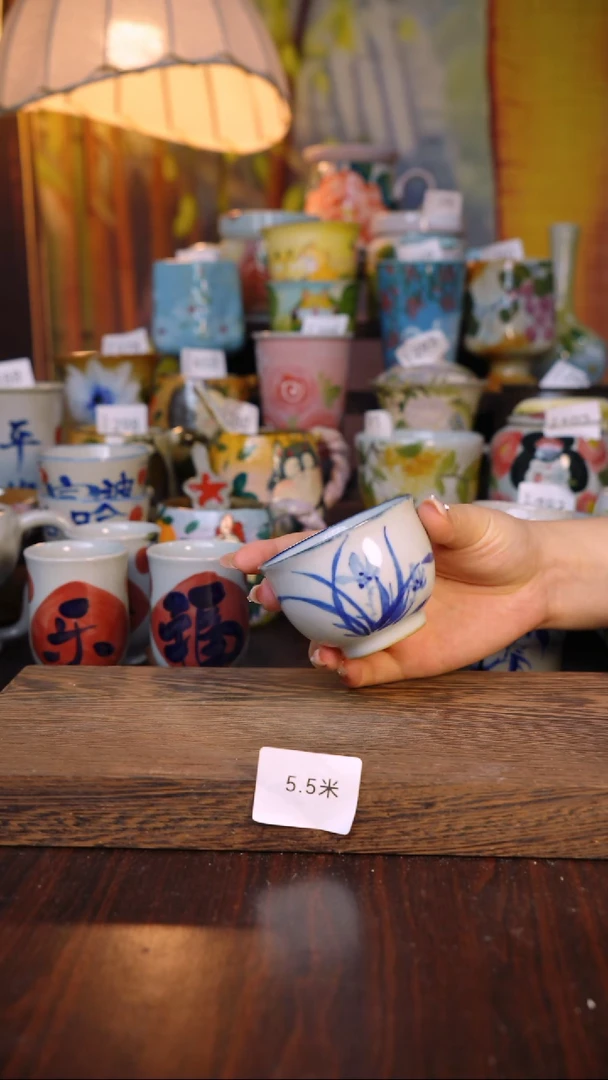 摆件泥垚手作 景德镇手工手绘器物