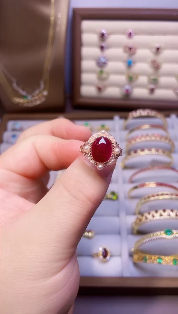 【闪购商品】红宝石戒指银S925镶嵌一枚