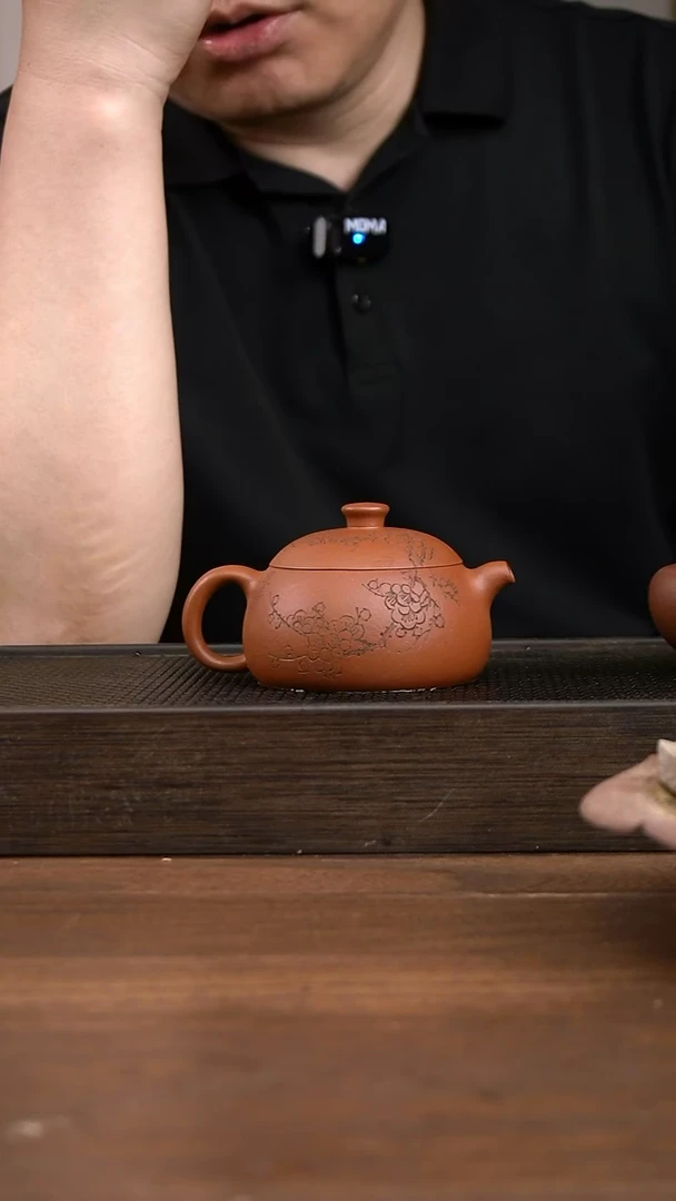 茶壶紫砂未*红清水飞鸿延年       刻绘  170CC