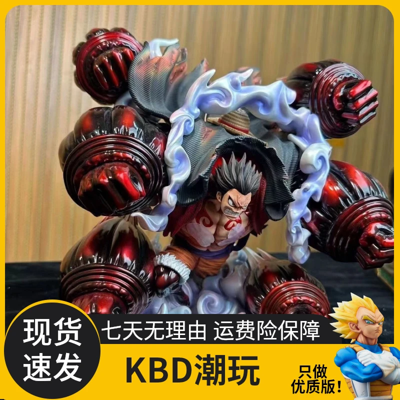 【优质全涂装】海贼王海贼王四档天绘路飞猿王群鸦炮雕像手办