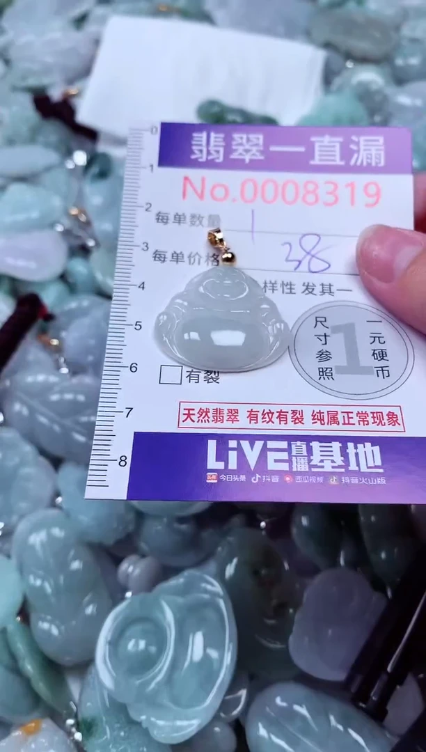 吊坠(不含链)未镶嵌翡翠8319