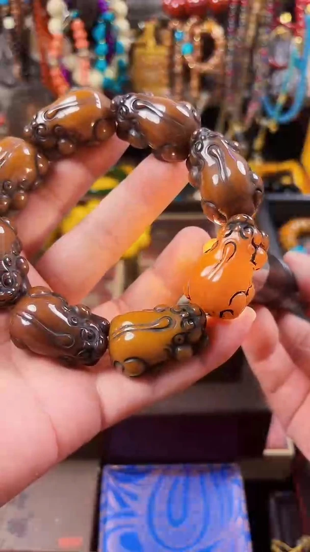 未镶嵌蜜蜡耳饰-------------------