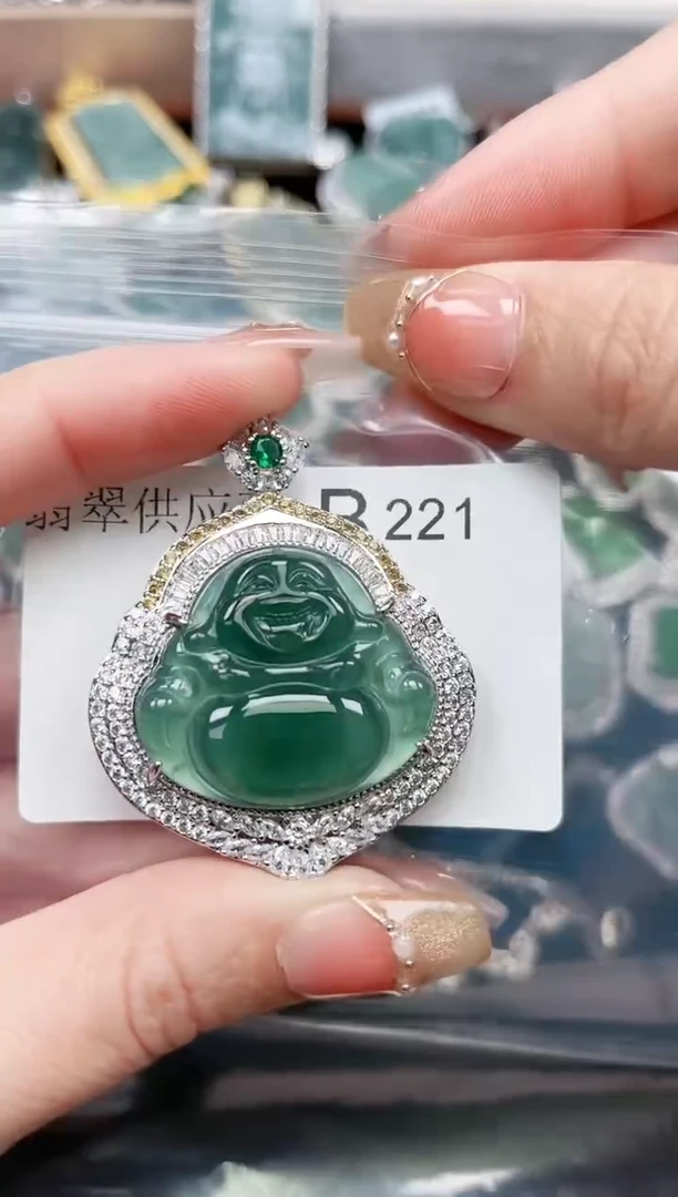 【闪购商品】翡翠颈饰未镶嵌221赠皮绳