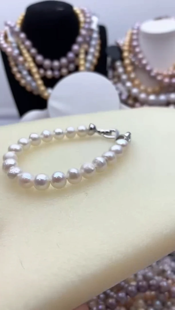 淡水珍珠钛钢颈饰167