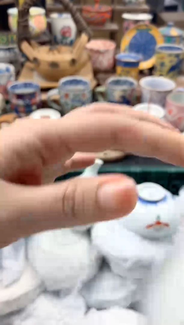 瓷片凤*鱼30号九姑娘工艺品瓷器（杯子