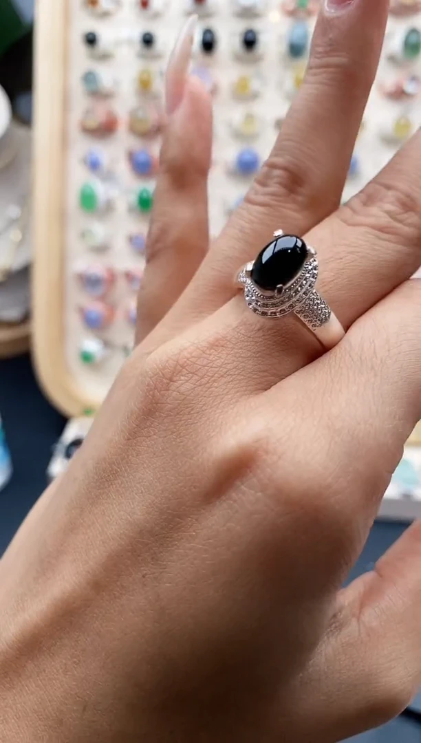 【闪购商品】翡翠戒指未镶嵌缅甸天然A货翡翠222  7+4