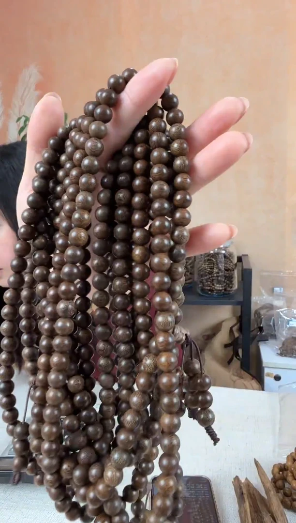 沉香沉香碎屑26沉香沉水浮圆珠多圈卡8多样性发其一