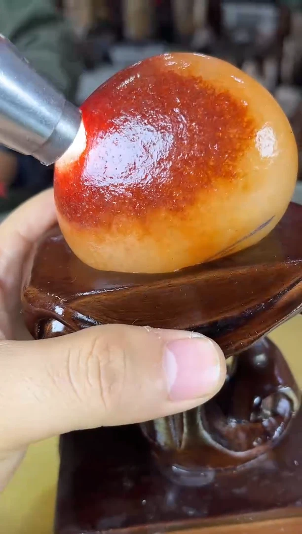 缅甸天然缅红摆件