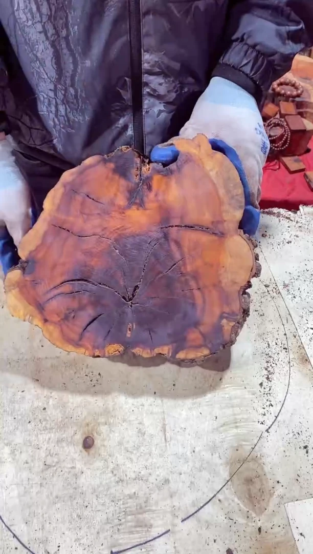 枣木【99】号原木段，尺寸随型