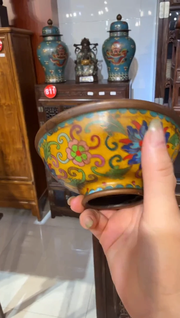 木珐琅彩黄碗298.888888