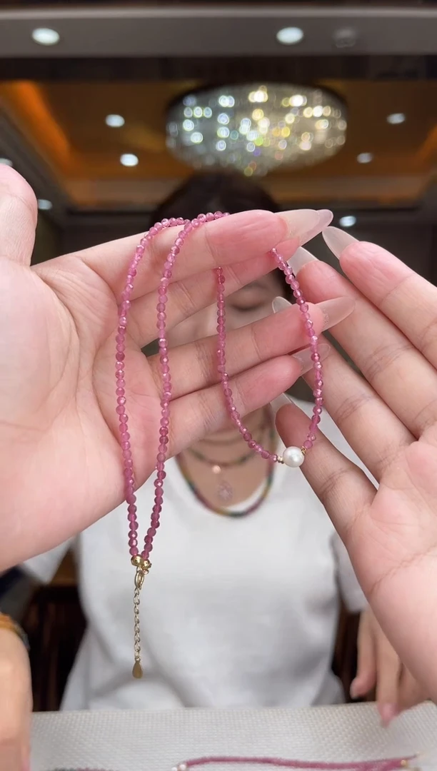 /未镶嵌碧玺项链多样性发货