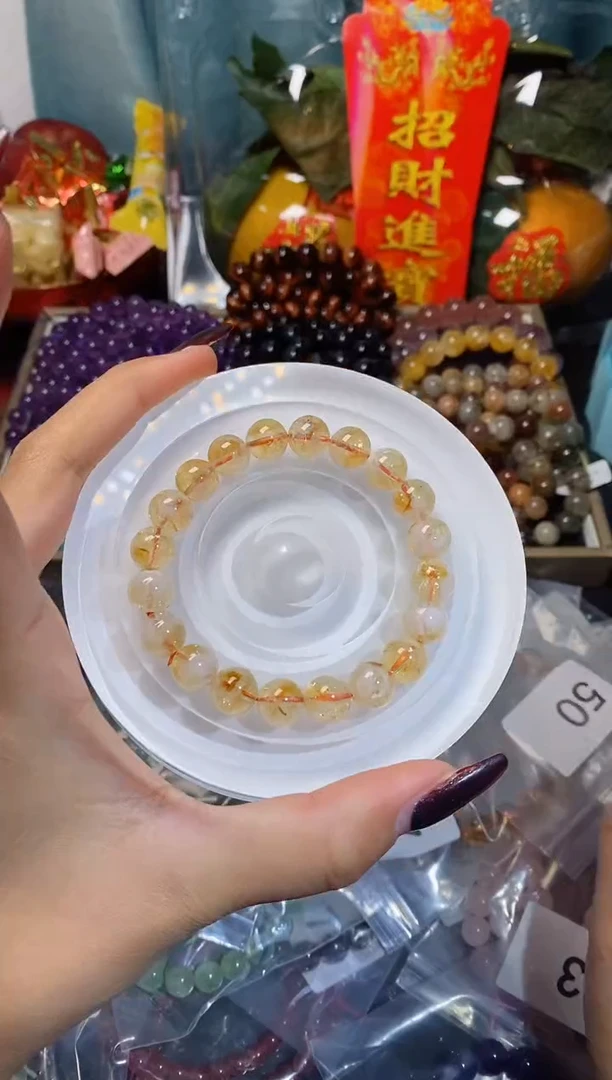 【闪购商品】水晶手串未镶嵌黄水晶050