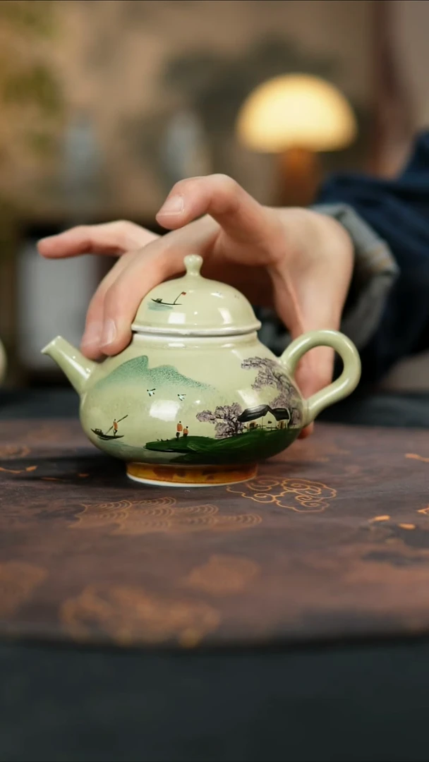 景德镇陶瓷杯碗柴烧多人
