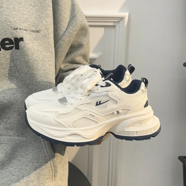 回力厚底白色老爹鞋子女夏季新款爆款2025增高休闲女鞋百搭chic潮