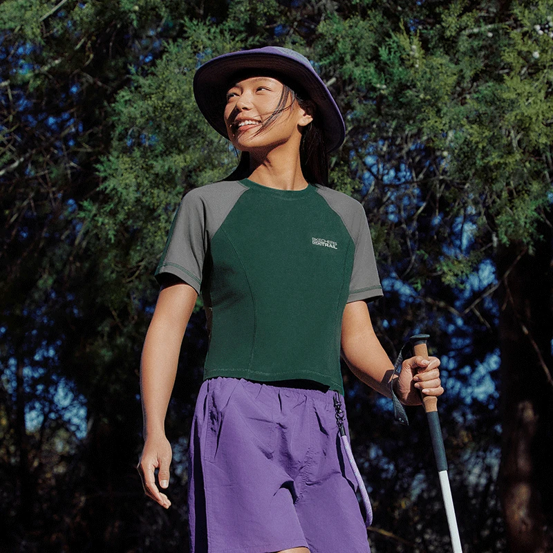 Skechers斯凯奇户外针织短袖T恤女2025新款吸湿速干舒适透气上衣
