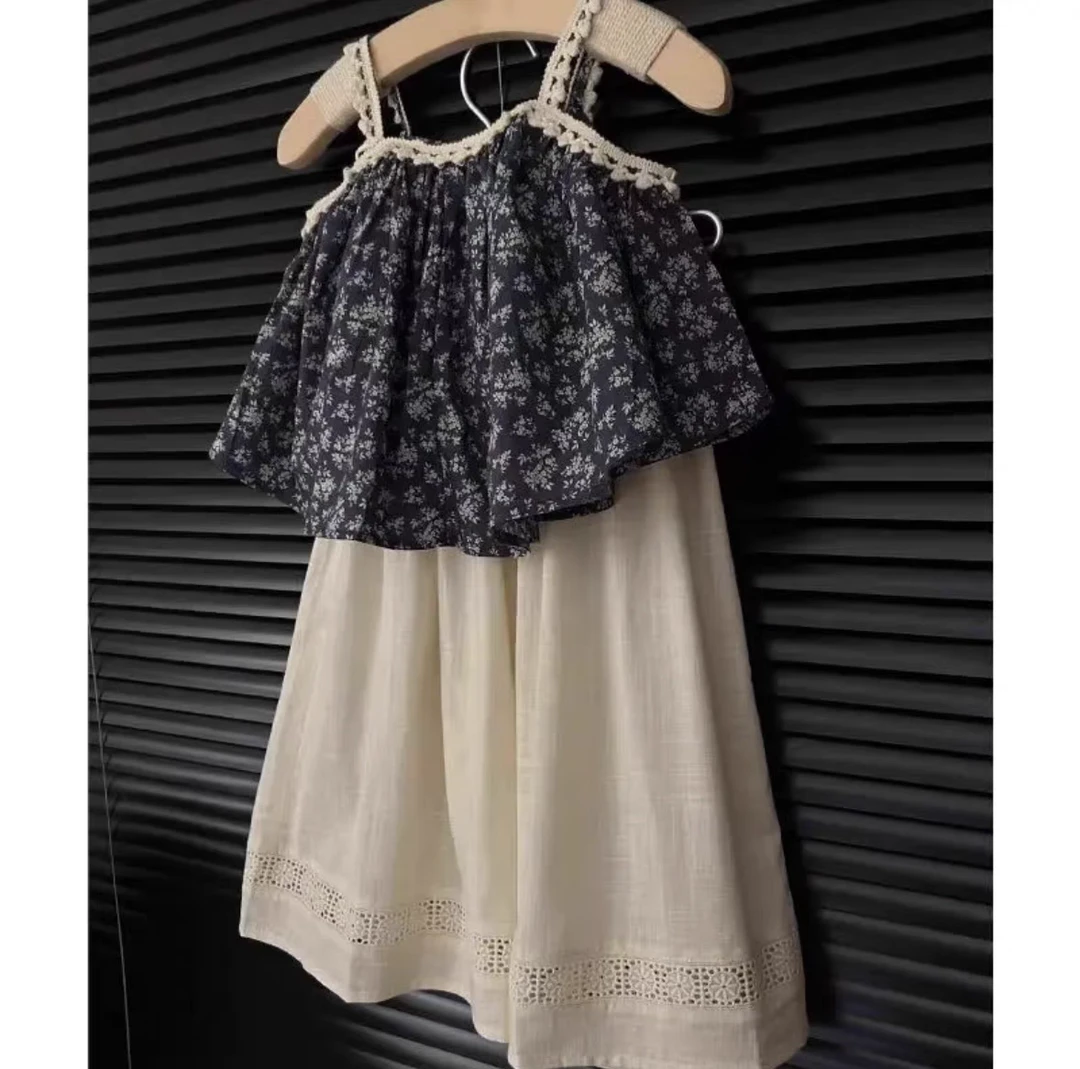 【现货直发】夏季休闲风女款碎花韩版套装复古富家千金风炸街款