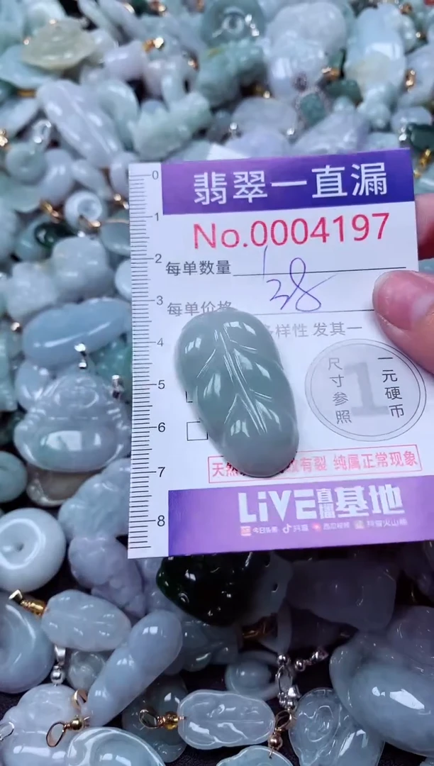 吊坠(不含链)未镶嵌翡翠4197