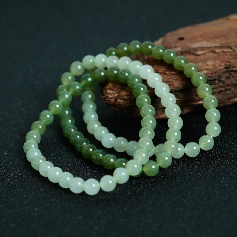 【老爸评测专属】和田玉渐变手串5.5+（多样性发其一） C080906