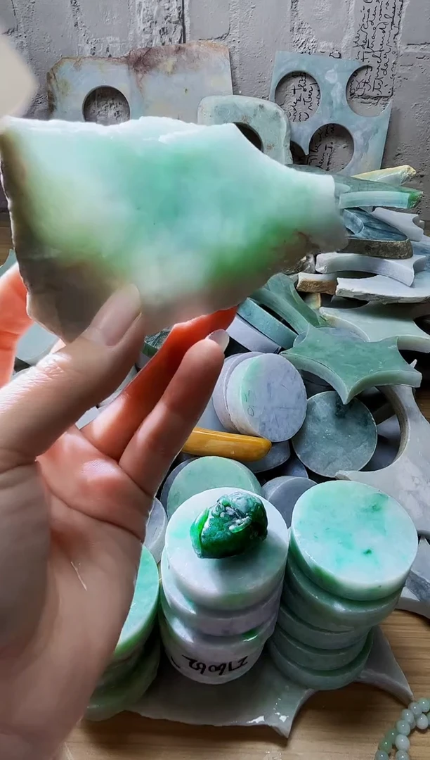 裸石翡翠天然翡翠A货319