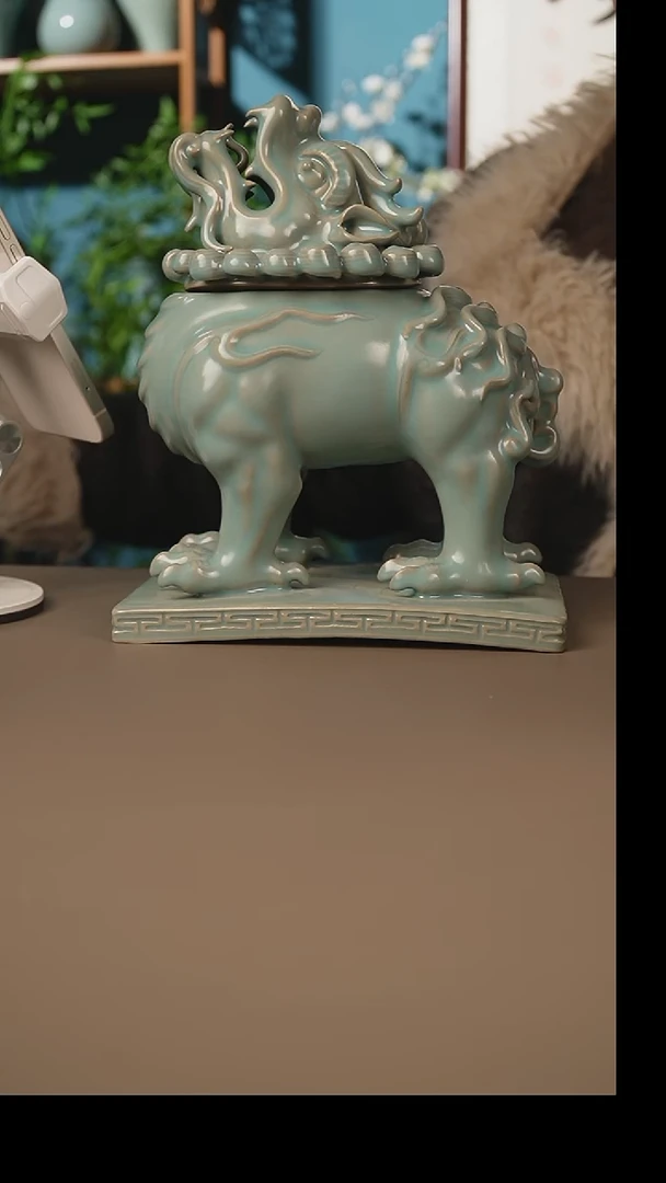 仿古狻猊熏香炉微暇