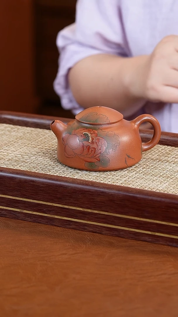 茶壶紫砂李能发沉香泥鱼翁壶
