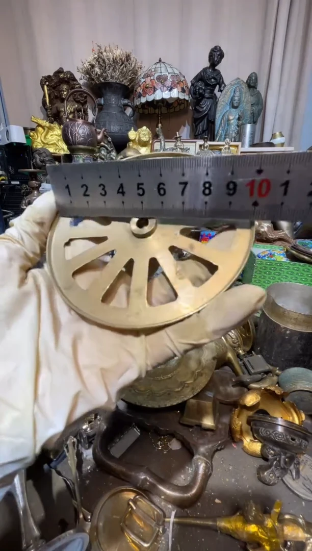 茶盏大阪回流商品铜器摆件47