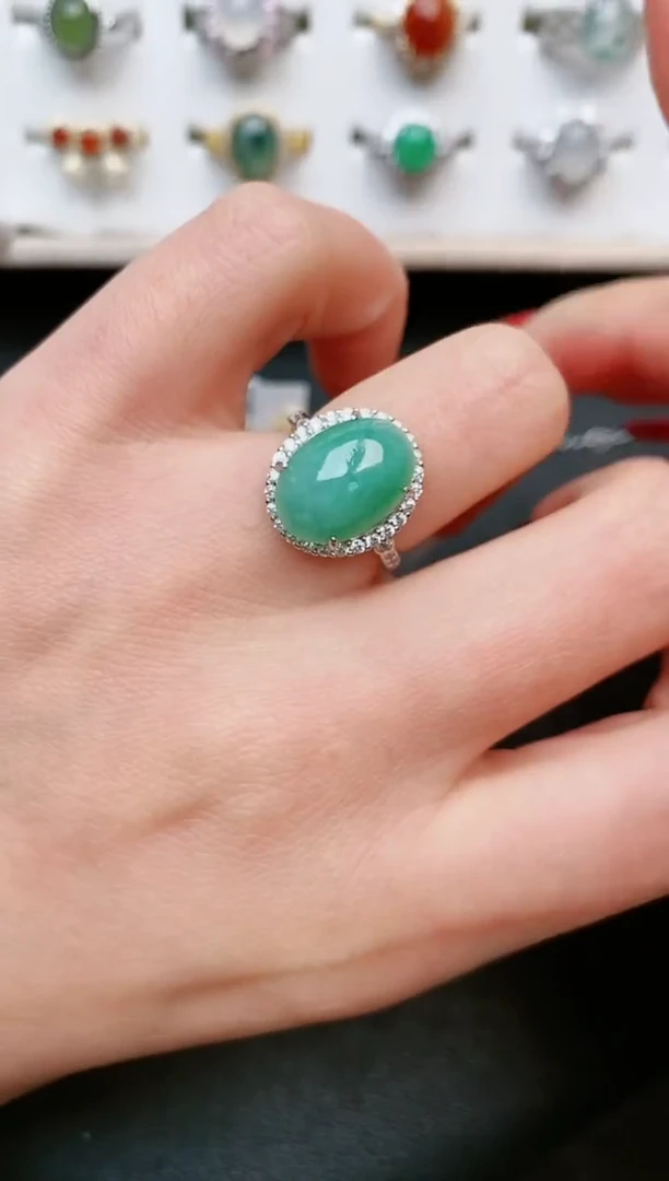 【闪购商品】翡翠戒指银S925镶嵌.....