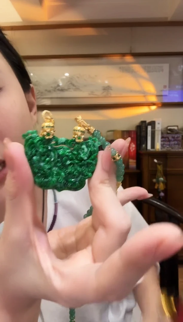 颈饰未镶嵌翡翠国风