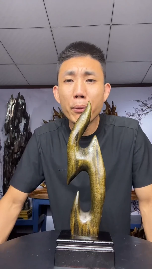 金丝楠木雕款画*金丝楠木工艺品摆件