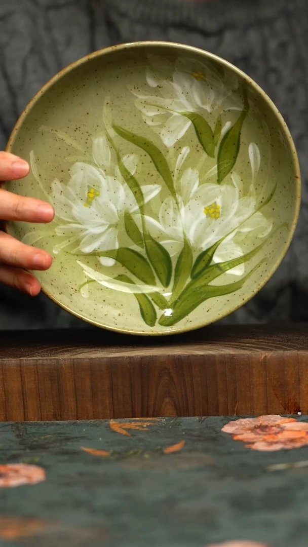 杯釉下彩手工手绘同款陶器