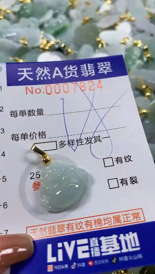 颈饰未镶嵌翡翠天然A货翡翠
