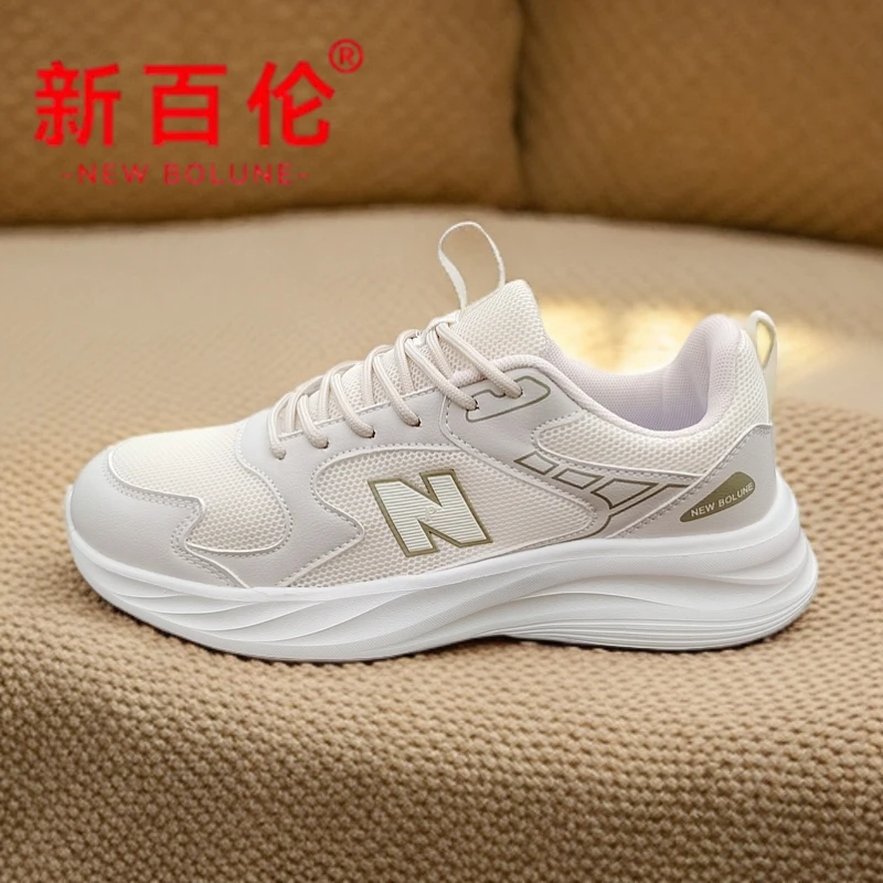 新百伦NEW BOLUNE男女情侣休闲鞋百搭轻便网面跑步运动鞋秋冬季