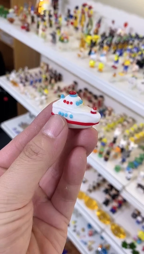 琉璃手工艺品轮船