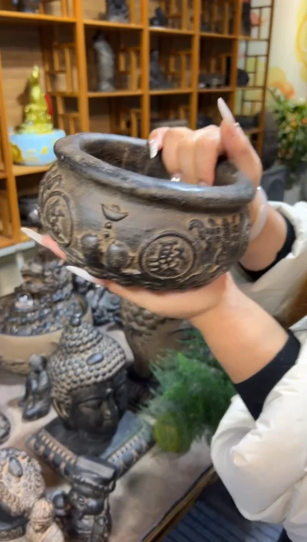 陶土【火山泥】聚宝盆