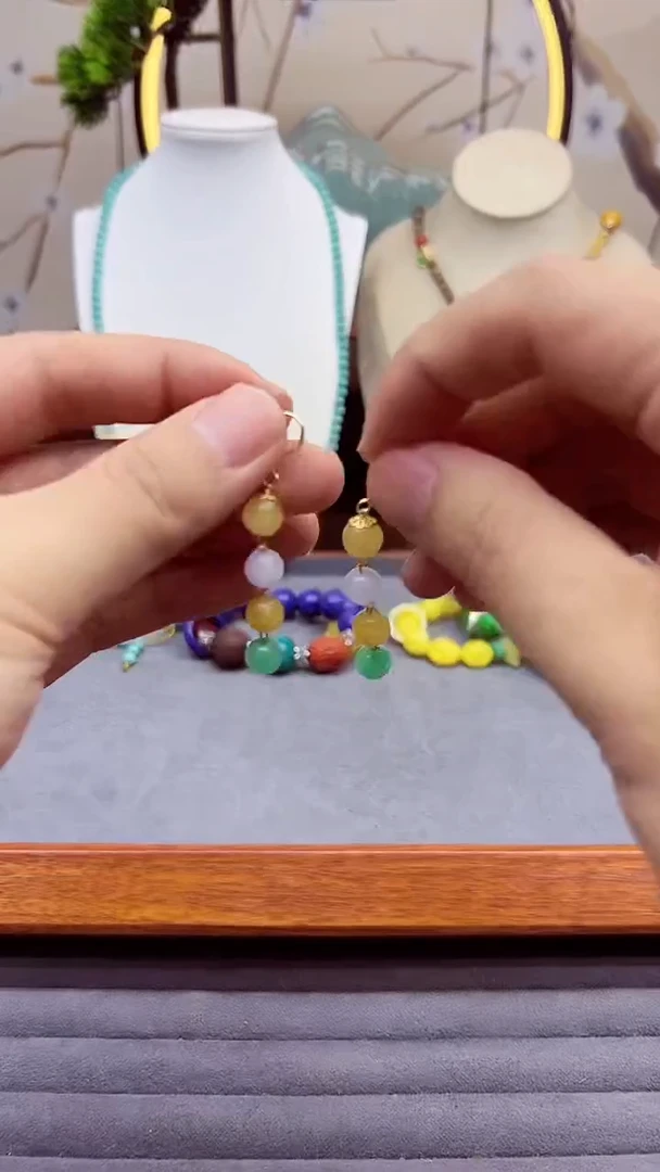 【闪购商品】翡翠耳饰14K金镶嵌E311````````