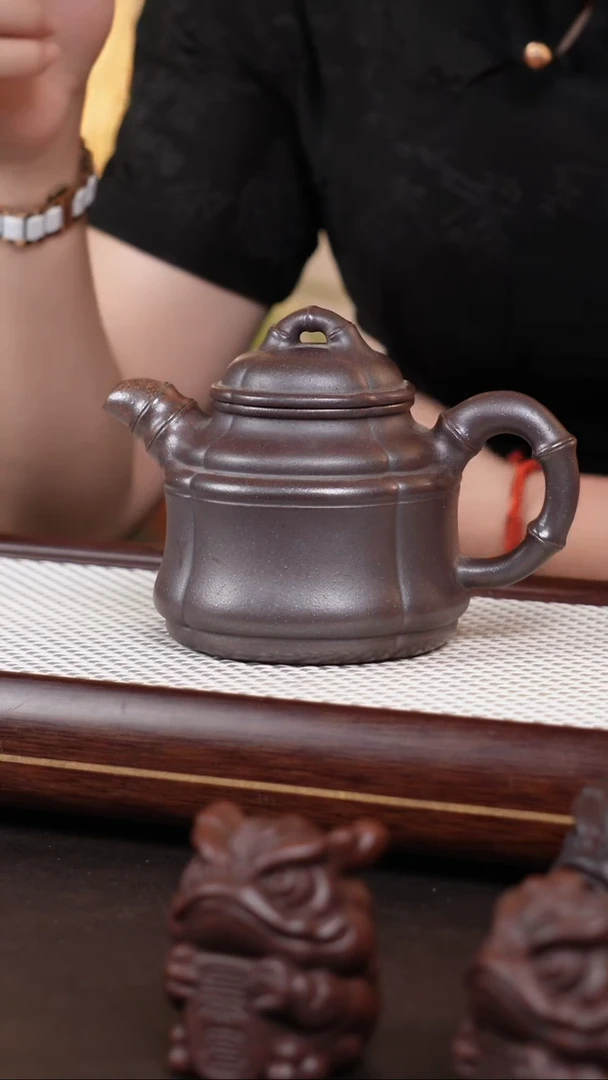 茶壶紫砂紫砂竹鼎