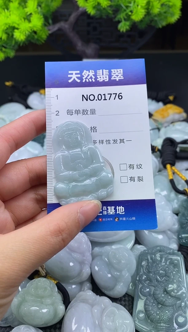 颈饰未镶嵌翡翠天然缅甸翡翠1776