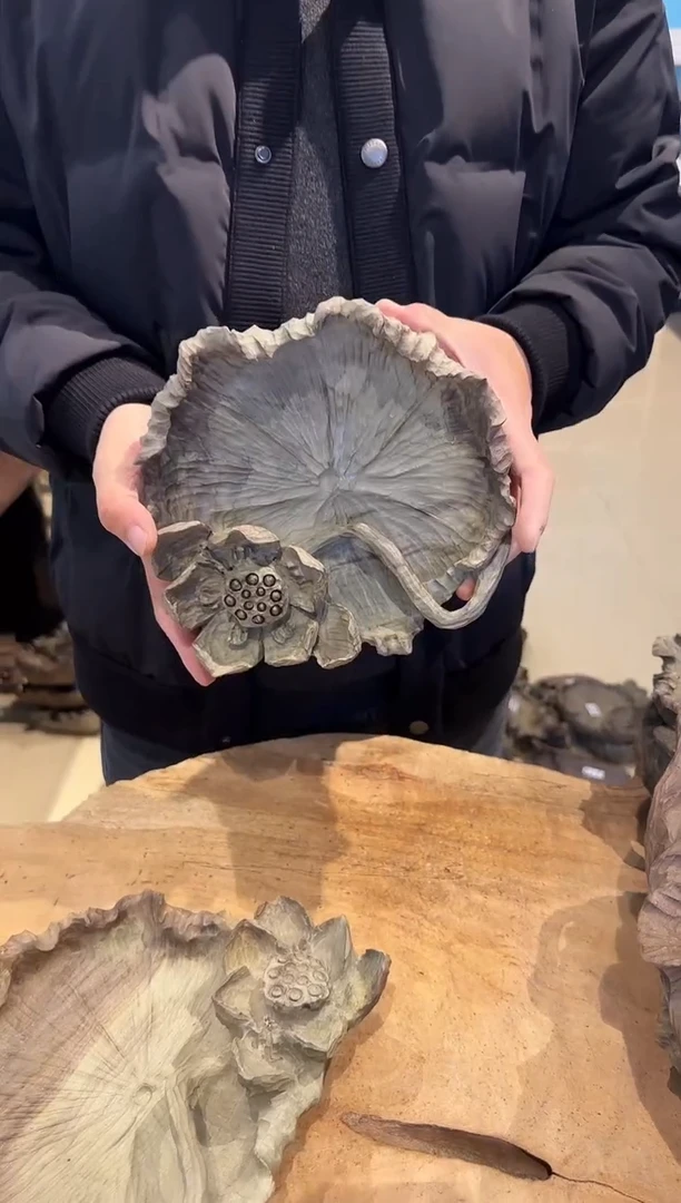 木314号乌木金丝楠果盘