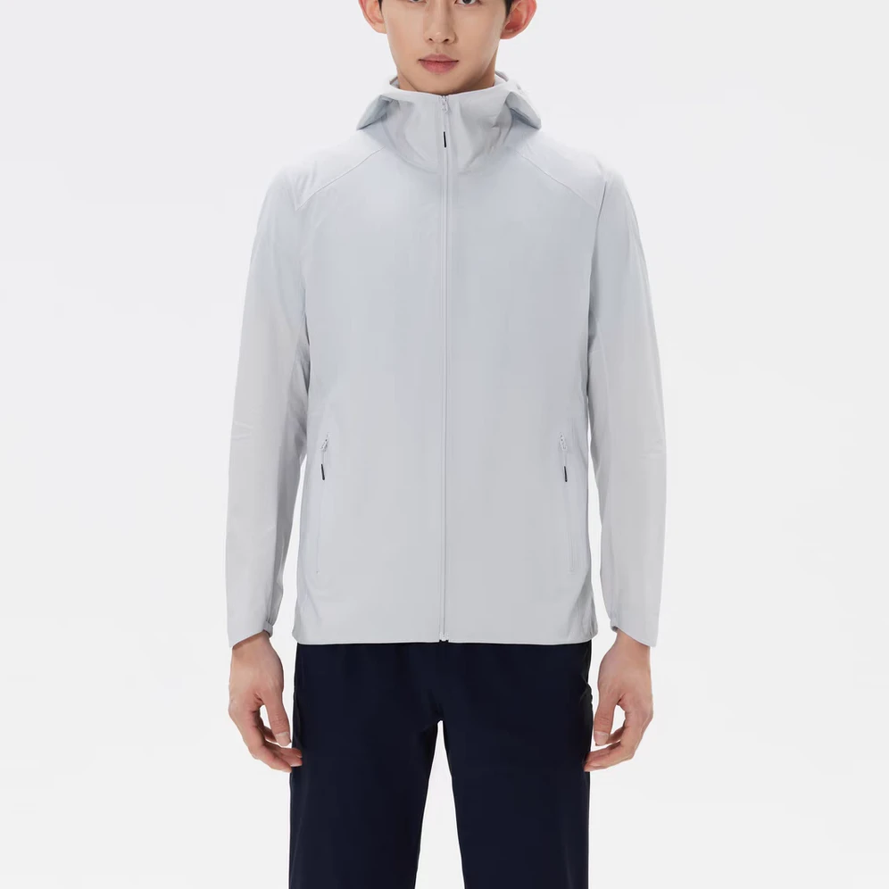 SC25521春夏户外徒步防晒皮肤衣男子轻量防泼水透气运动夹克