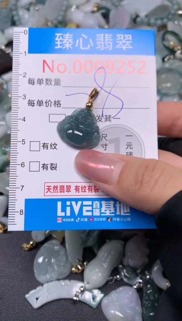 【闪购商品】翡翠颈饰未镶嵌含绳0009252