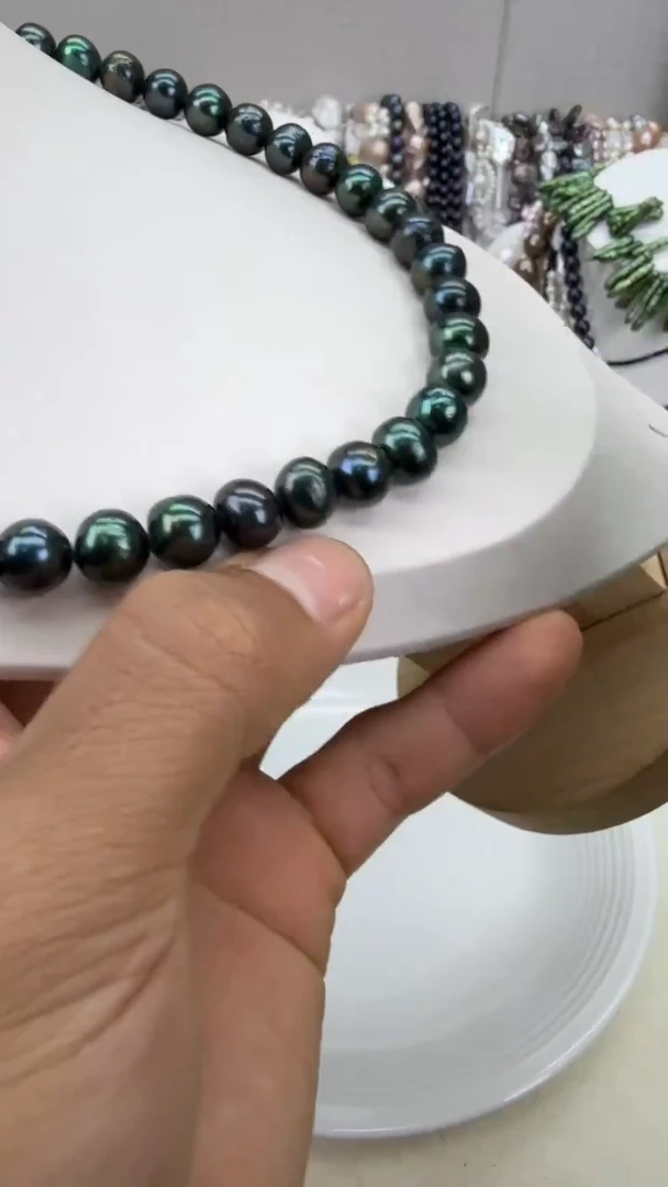 颈饰银S925镶嵌淡水珍珠1