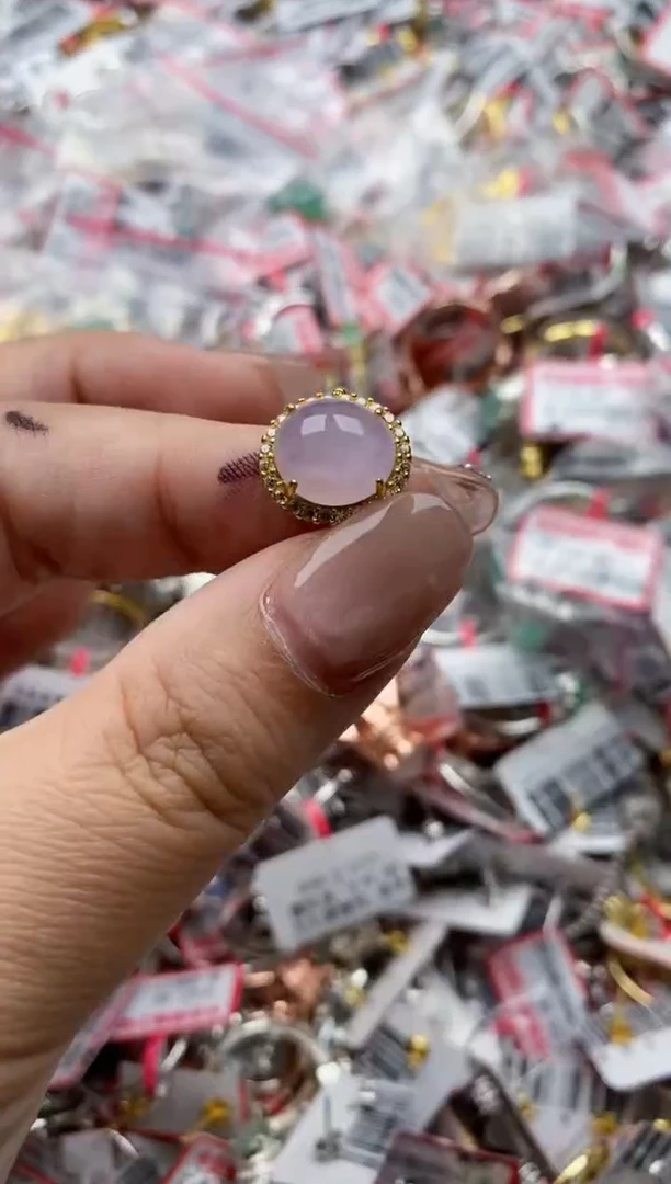 【闪购商品】翡翠戒指银S925镶嵌444444---6